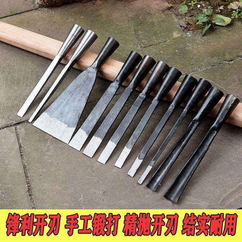 劈柴神器全钢汽车半轴柴尖锻打大号淬火破桩家用农村劈柴斧头包邮