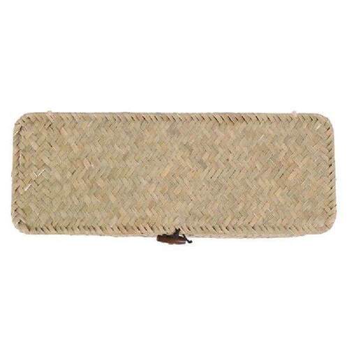 2X Toilet Paper Basket- 3 Plaid Rattan Toilet Bathroom
