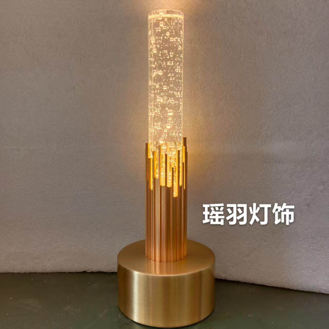 水晶台灯新款台灯生日结婚礼物网红床头柜客厅电视装饰摆件床头灯