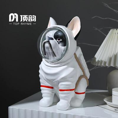 太空狗太空犬多功能家居客厅手机支架装饰萌粒树脂艺术品摆件礼物