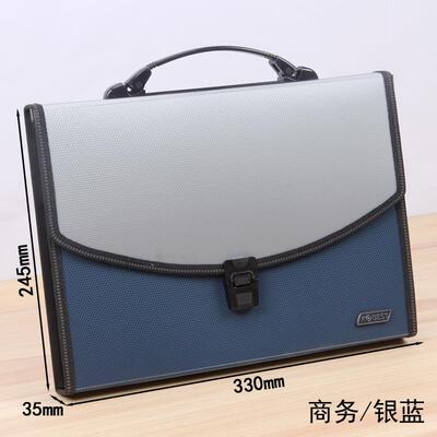 文件夹收纳盒多层透明插页小学生用资料卷子收纳册分类袋装的书夹子试卷夹高中生风琴包多功能大容量整理神器