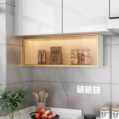 厨cjPEjcDW房小柜下调味料柜薄款下吊方式置物架墙壁壁挂调味品收