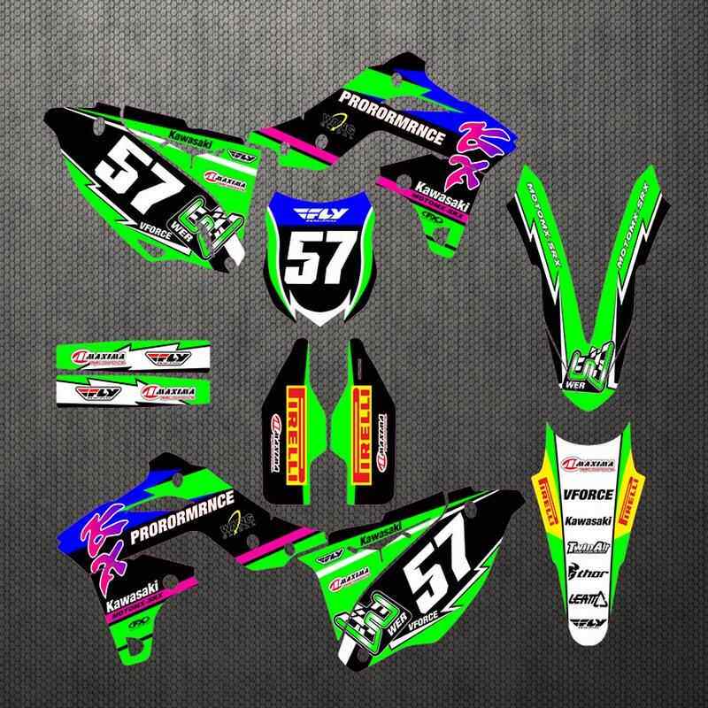 越野摩托贴纸 适配Kawasaki 13-16KX250F 装饰贴 车贴 贴花