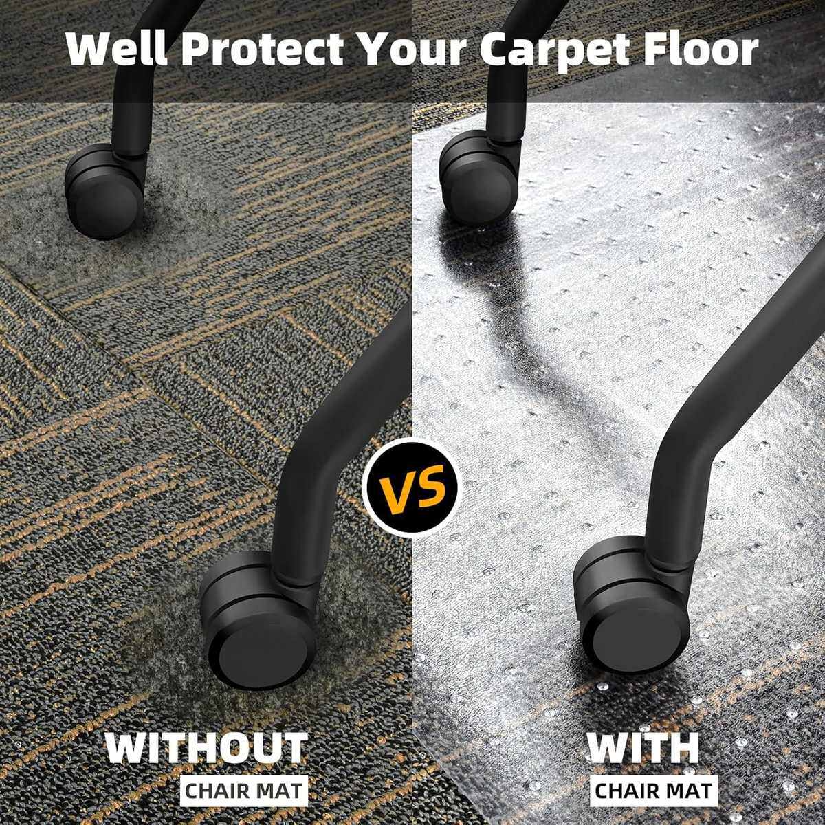 嘴唇地地毯垫地板办公地毯桌下透明地板带保护地毯垫椅垫重型低绒