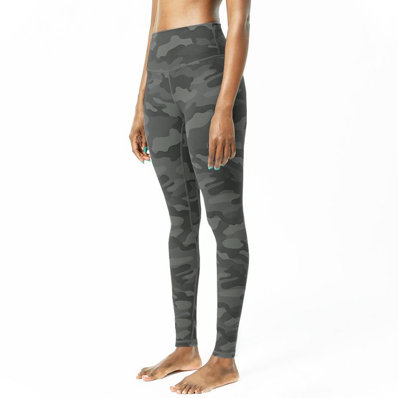 Camouflage yoga pants leggings double-sided sanded digital