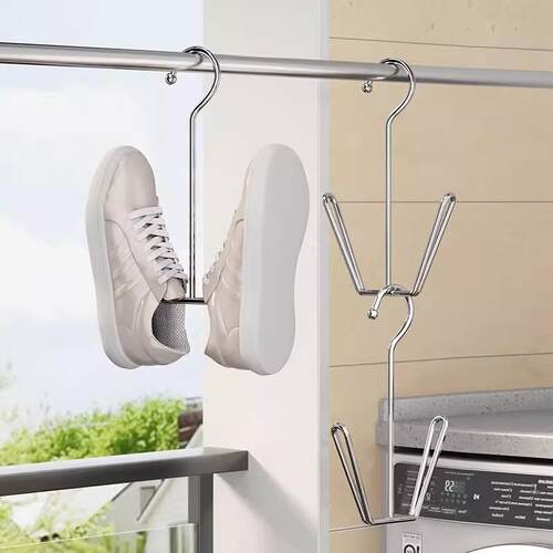 Stainless Steel Extra Thick Shoe Drying Rack Magic Hanger fo