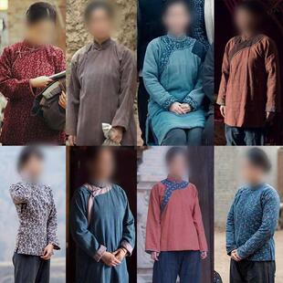 影视白鹿原同款古装民国女少奶奶丫鬟服村姑棉麻群演佣人演出服装