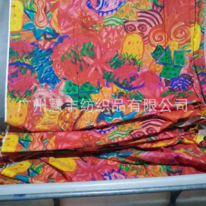 数码加工定制直喷印花厂 女装 苎麻亚麻面料棉麻女装数码印花加工
