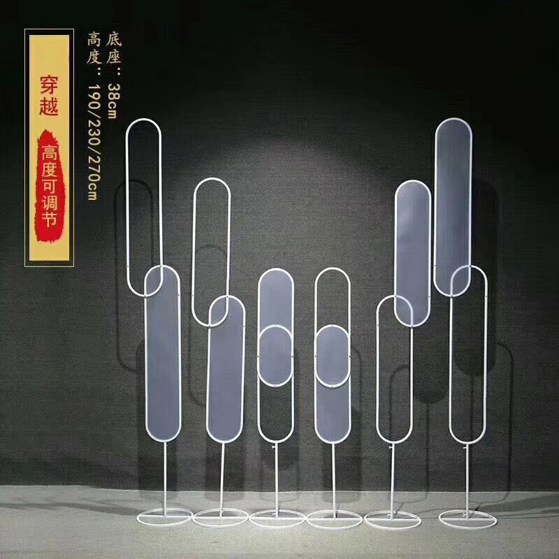 新布款婚庆道具穿越六件套阳台光膜艺屏风舞装饰背景铁置路IUA引