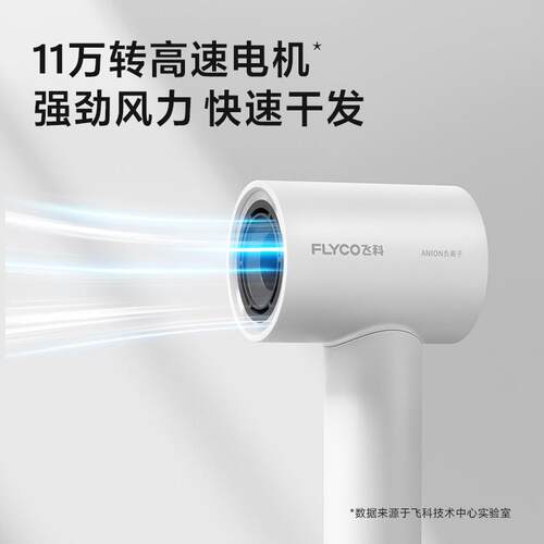 飞.科高速吹风机负离子护发家用便捷大风不伤发速干吹风筒FH6370