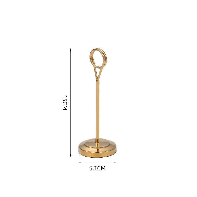 不锈钢圆形酒店席位台号席位卡