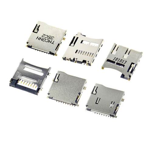 micro SD卡槽内焊TF卡座外焊9P自弹式翻盖储存卡手机内存记忆卡槽