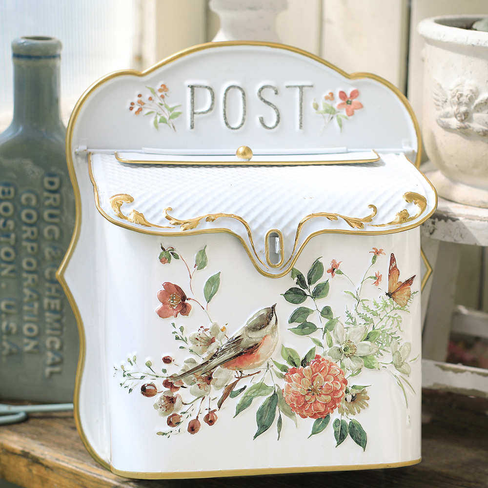 新款欧式花鸟信箱立体浮雕投递箱户外花园装饰室内收纳壁挂箱铁艺,居家日用,其它,淘宝优惠券,粉丝福利购,淘宝优惠卷