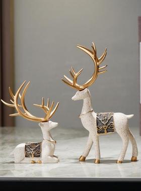 马年摆件客厅高端精致摆件新中式屏风禅意家居花瓶客厅茶几电视柜