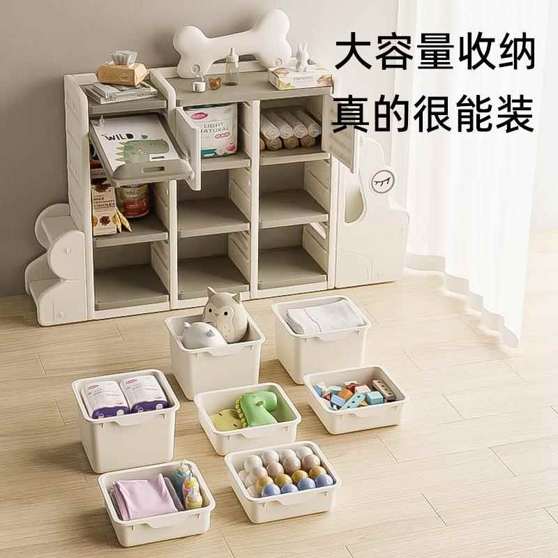 儿童玩WAJ具收纳架收柜大容量纳多层物架储物柜宝宝玩具置整理架
