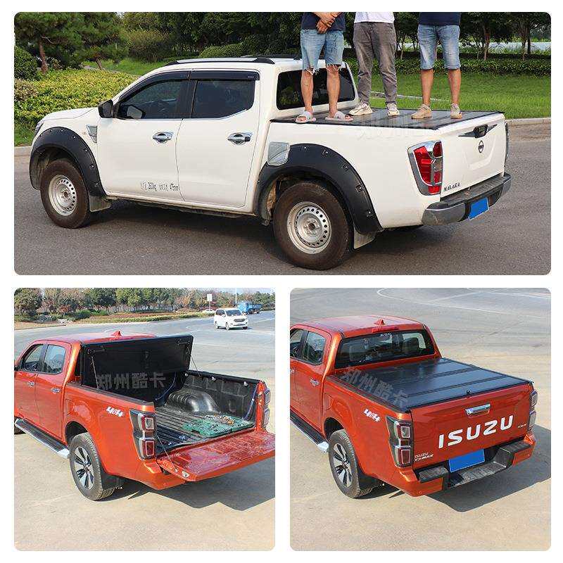 适用道奇公羊Dodger ram1500后备箱盖 皮卡改装 四折叠盖 铝合金