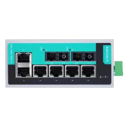 摩莎（MOXA）EDS-208A-M-SC 8口非网管百兆工业以太网交换机