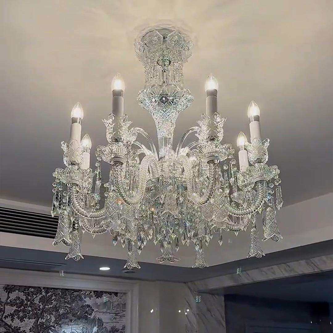 法式轻奢水晶吊灯简欧吧台灯宫廷复古客厅吊灯餐厅灯主卧室水晶灯