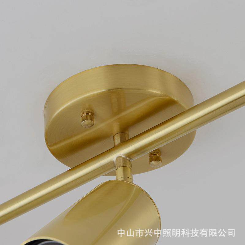 全铜明装导轨式射灯led轨道灯北欧简约客厅筒灯展厅服装店天花灯