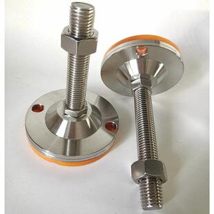 高强度设备脚杯 m30 底盘120防滑加硬橙色重型设备支撑脚m24