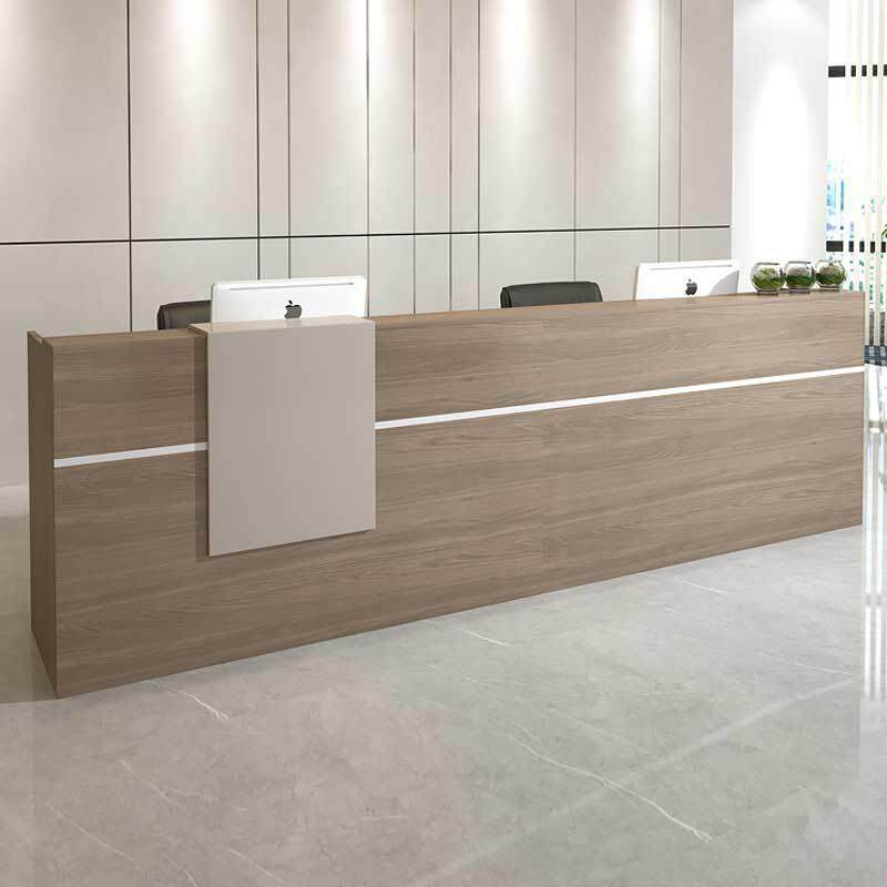 创意板式前台桌公司接待桌咨询台桌迎宾台桌收银台桌柜台桌椅组合