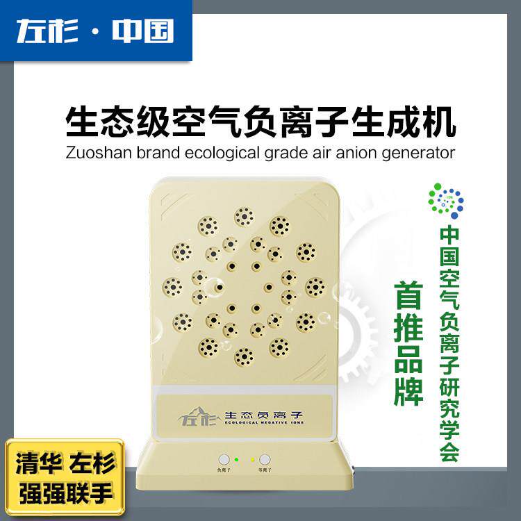 左杉 负离子发生器家用负氧离子机空气净化器
