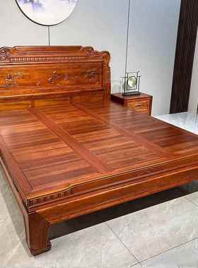 全榫卯紫木花梨檀木实木.床清仿古18809-805双人家用主卧大床明古