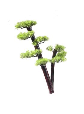 酒店刺身摆盘装饰迎客松树日料海鲜姿造创意盘式菜品点缀花草摆件