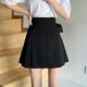 新款 大尺码 黑色百褶裙高腰a字半身裙女春夏季 胖妹妹显瘦包臀0206r