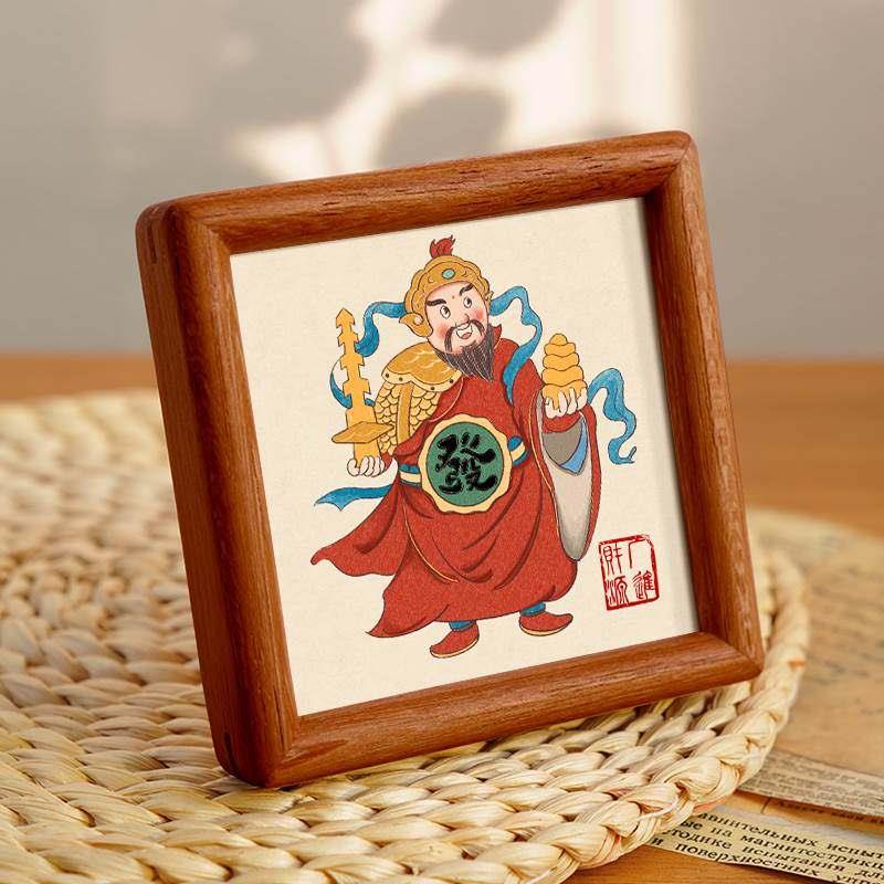 乔迁新居财神爷摆台入户玄关高级感桌面装饰品小摆件轻奢家里摆放图片
