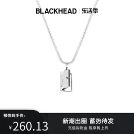 BLACKHEAD/黑头钛钢项链情侣个性Y2K复古女士吊坠男生潮颈链