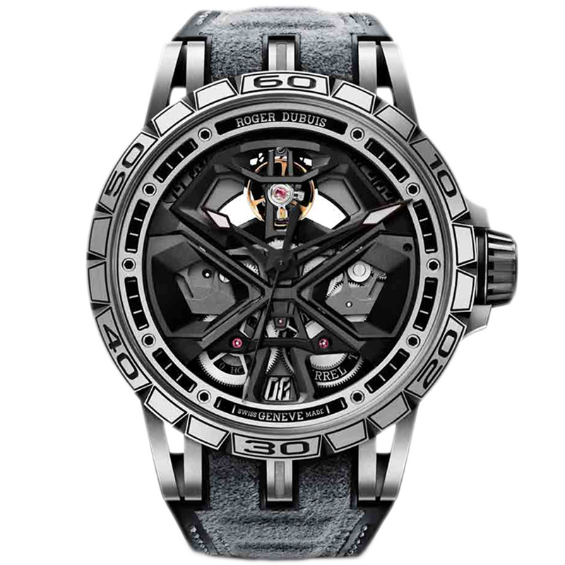 全套兰博基尼小牛[9.8新]罗杰杜彼自动机械手表 男款RDDBEX0748