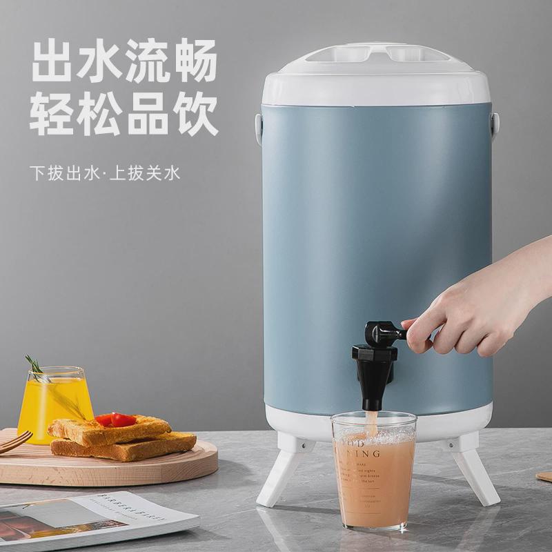 不锈钢保温桶双层奶茶桶豆浆桶商用大容量奶茶店专用可印LOGO批发