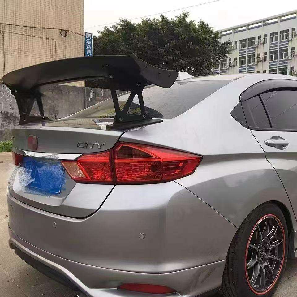 跨境热销新款GT通用款碳纤维汽车尾翼外饰改装免打孔大尾翼扰流板