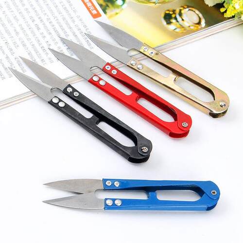 Wholesale V-shaped Small Scissors, U-shaped Plastic Spring Y