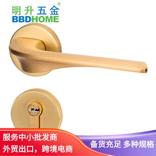 锌合金房间门锁家用通用型卧室木门磁吸分体锁静音室内门把手