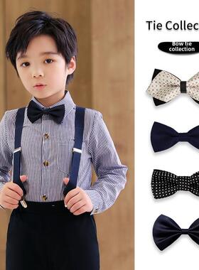 儿童英伦风领结学生表演配饰男童宝宝衬衫礼服蝴蝶结小孩幼儿园