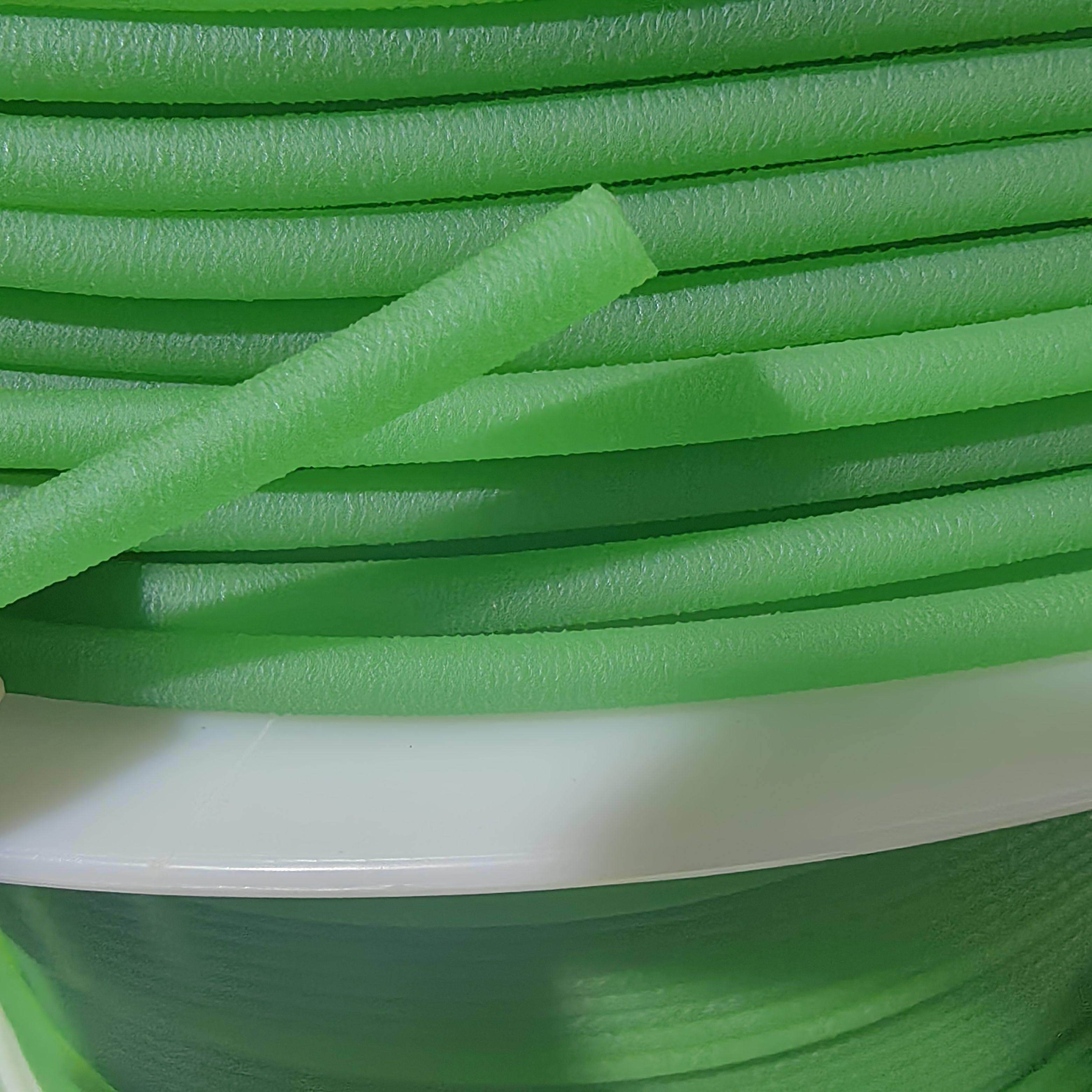 红/绿色可接驳PU聚氨酯圆皮带圆带圆形粗面粘接工业环形传动带