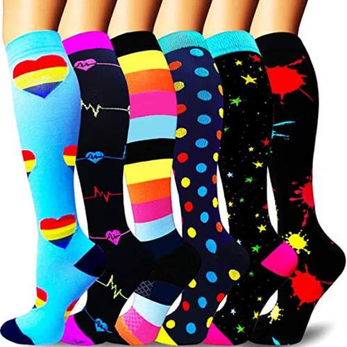 Middle tube breathable compression socks for men and women