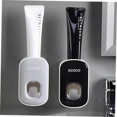 Wall Mount Automatic Toothpaste Dispenser Bathroom Holder