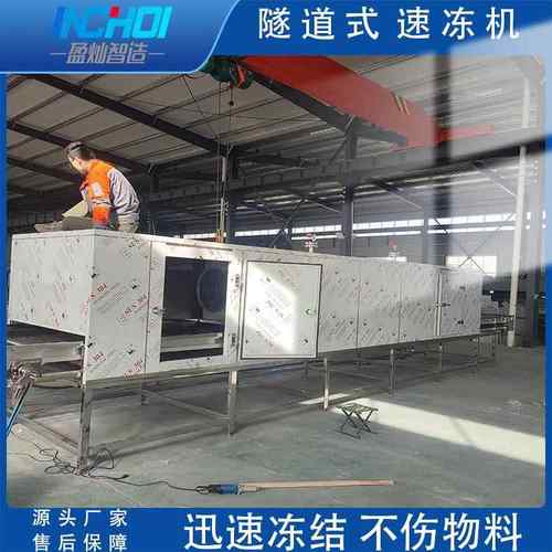 液氮速冻机全自动海鲜扇贝肉速冻设备薯条炸鸡鸡排速冻机商用
