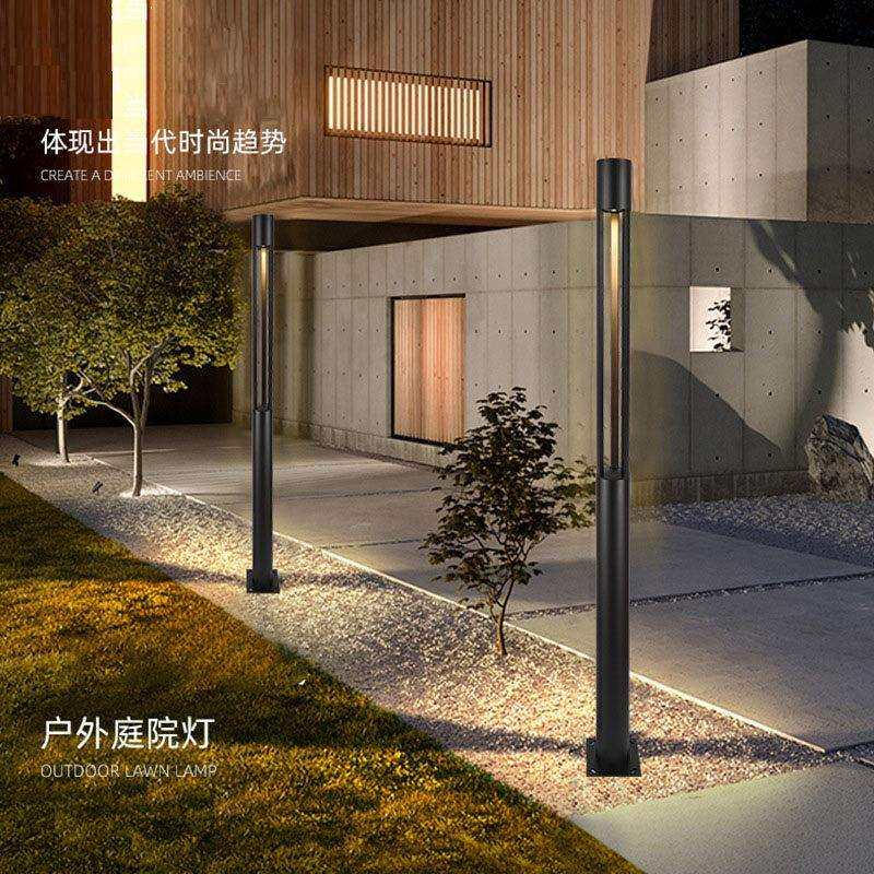 LED户外庭院灯小区公园防水景观灯简约现代花园路灯园林照明柱灯