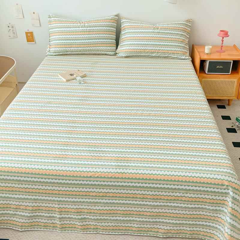 加厚三EX202408磨毛纯棉床单单件100全棉宿枕舍单人被单榻榻床米