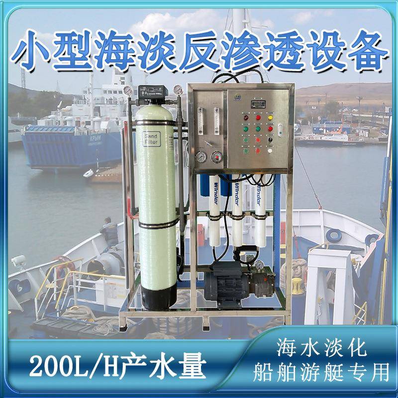 200L/H小型海水淡化海淡迷你全自动海淡反渗透设备海水淡化水处理