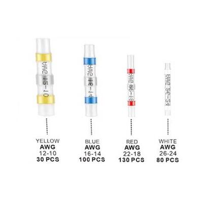 跨境 340PCS 盒装焊接密封线连接器热缩线防水焊接连接器套件