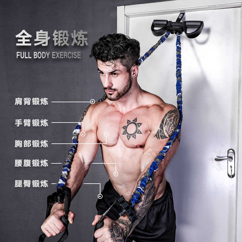 INNSTAR脚蹬拉力器卧推弹力带女推胸胸肌训练健身器材