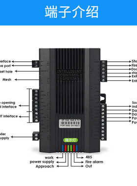 单双门闸机控制器C3云筑网工地LED屏网络双向门禁控制板门禁系统