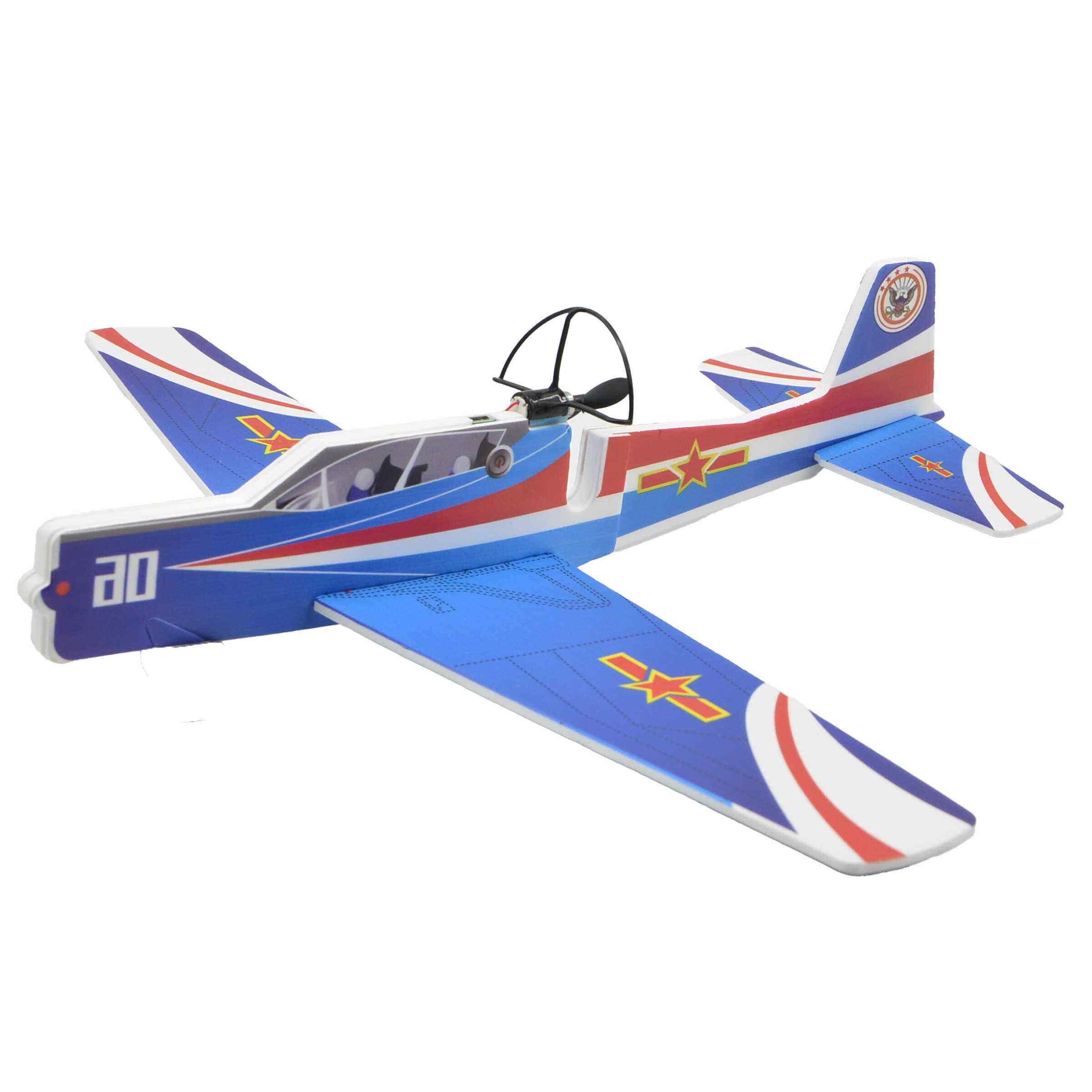 初教6航空飞机模型 电动自由飞模型DIY手工拼装