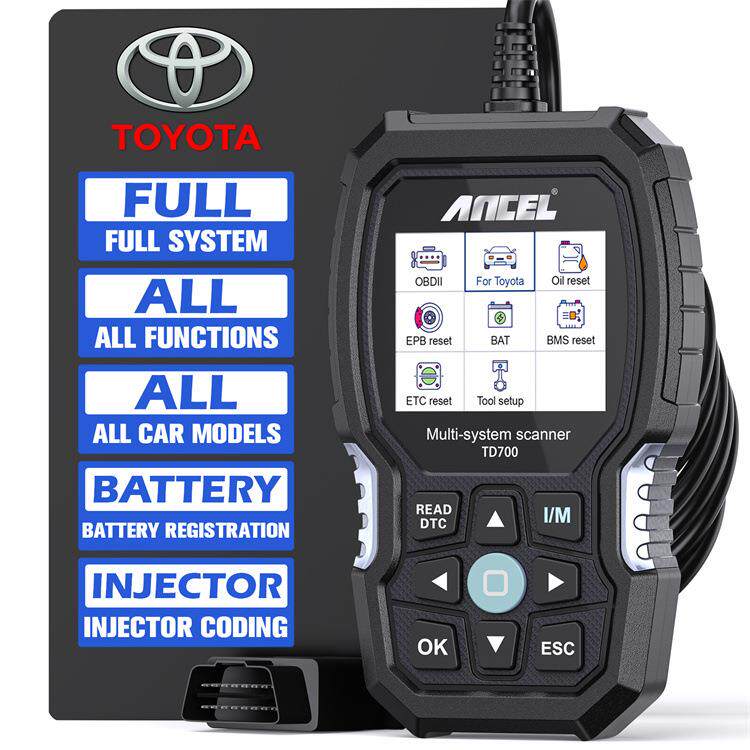 AncelTD700Toyota/Lexus/Scion全系统诊断工具读码清码保养