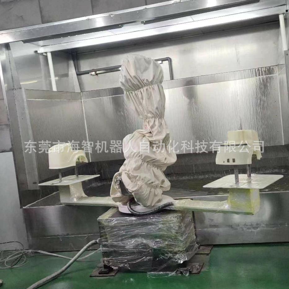 六轴喷1600台涂机器人全+漆三轴喷转，双工位旋转喷涂机器人套厂
